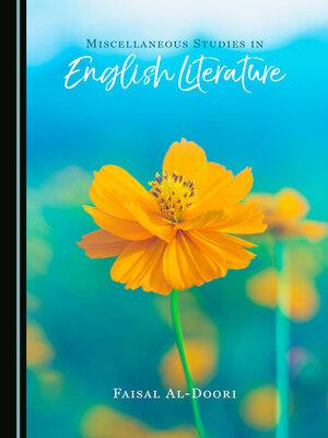 cover image of Miscellaneous Studies in English Literature